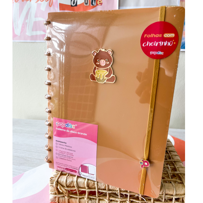 Caderno de disco Grande Berry Honey Mel | Pop Disc