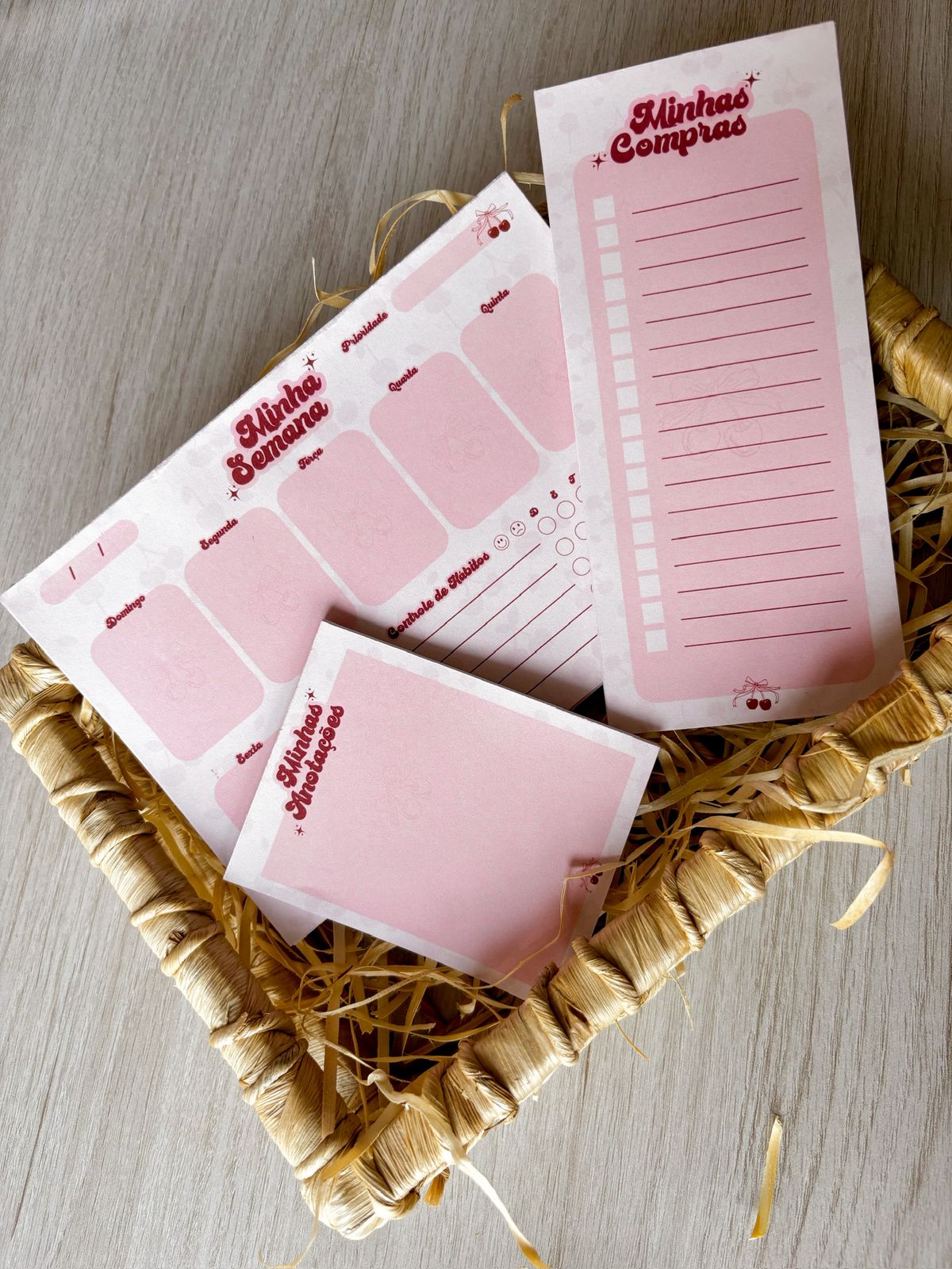 Kit Cereja | Planner Semanal