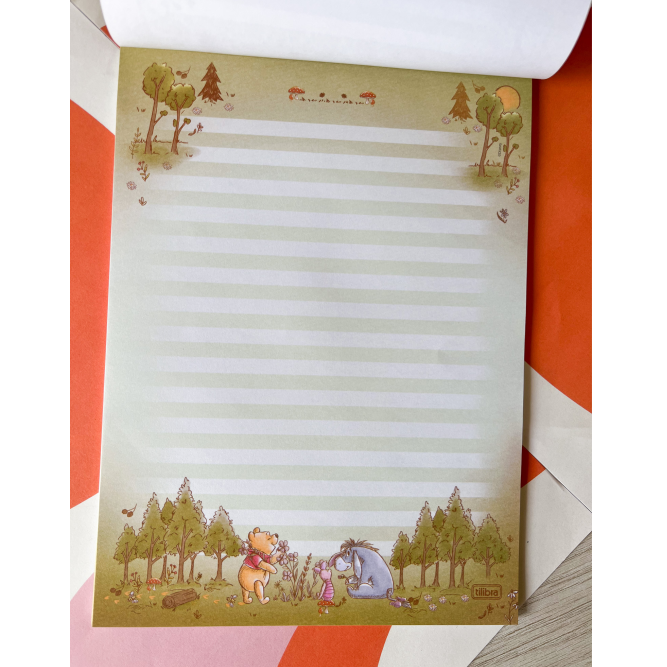 Bloco Papel de carta Pooh | Tilibra