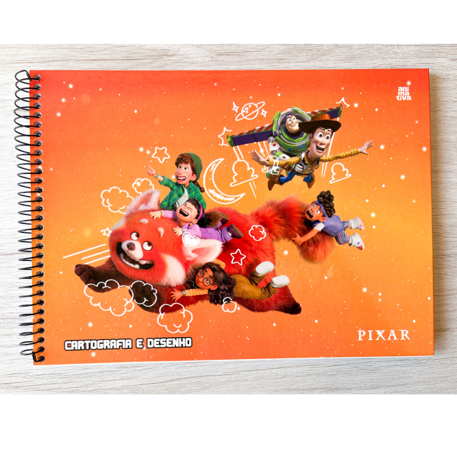 Caderno Cartografia e Desenho Pixar | Animativa