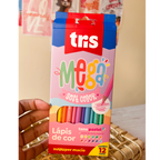 Lápis de cor Tons Pastel 12 cores | TRIS
