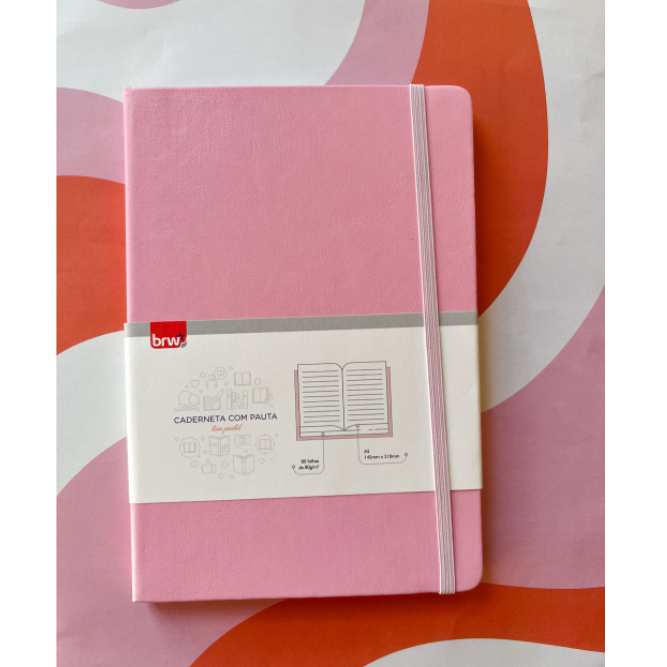 Caderneta Rosa Pautada | BRW