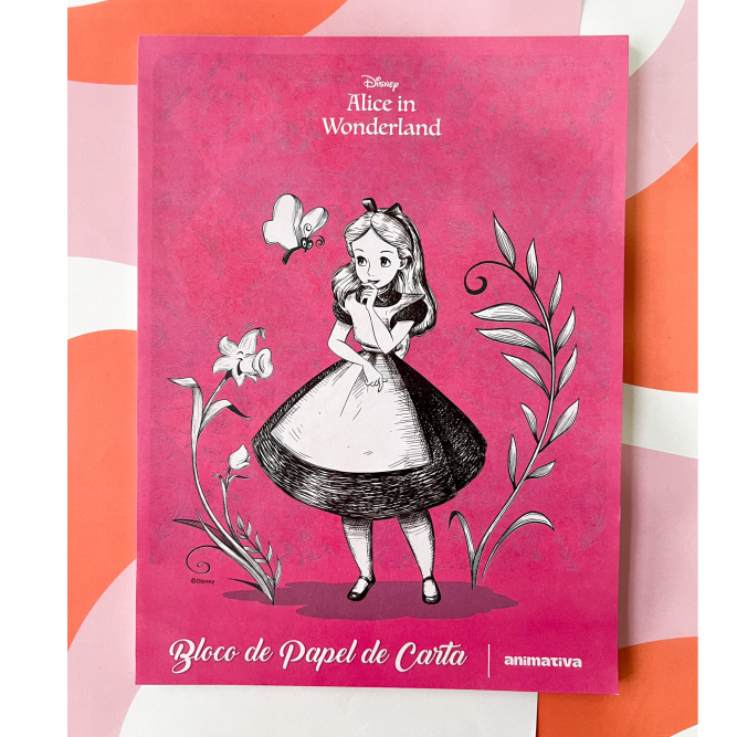Bloco Papel De Carta Alice | Animativa