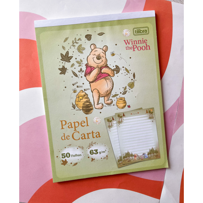 Bloco Papel de carta Pooh | Tilibra