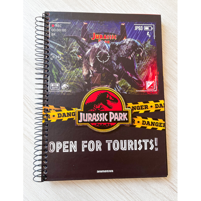 Caderno Universitário Jurassic Park 10 Matérias | Animativa