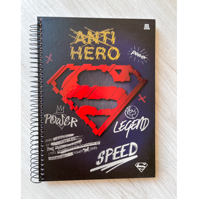 Caderno Universitário 10 Matérias Superman | Animativa