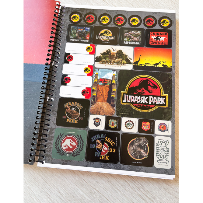 Caderno Universitário Jurassic Park 10 Matérias | Animativa