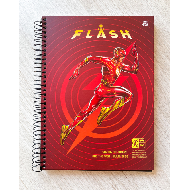 Caderno Universitário 1 matéria The Flash | Animativa
