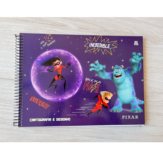 Caderno Cartografia e Desenho Pixar | Animativa