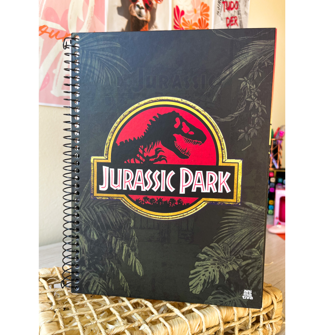 Caderno Universitário Jurassic Park 10 Matérias | Animativa