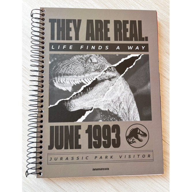 Caderno Universitário Jurassic Park 10 Matérias | Animativa